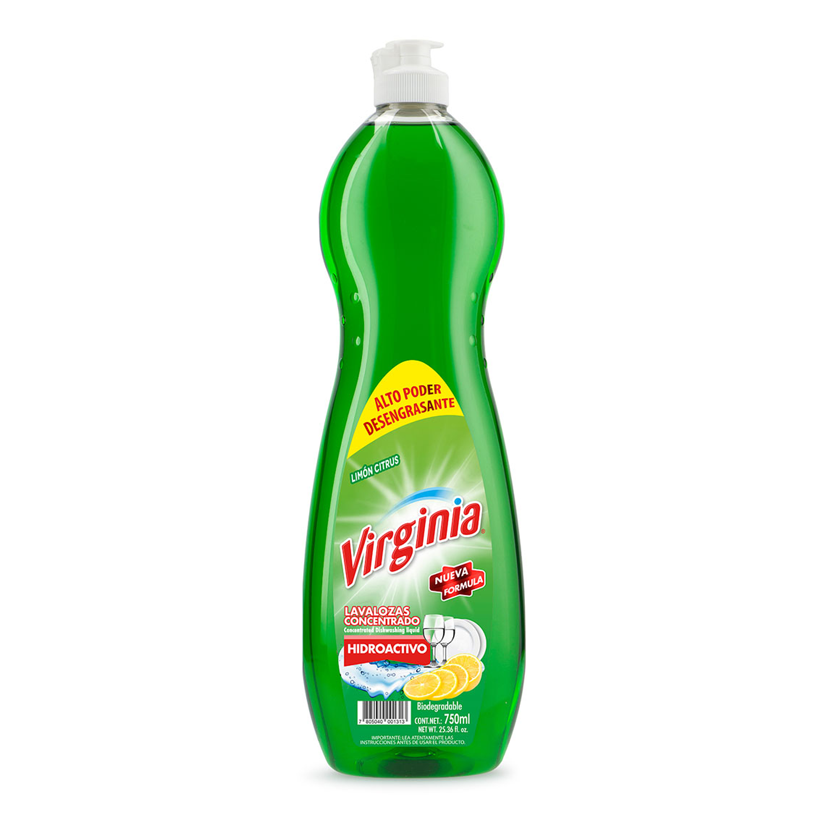 LAVALOZA VIRGINIA LIMON CITRICO 750 ML X 1 UN 1