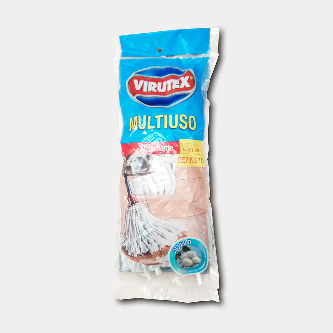 MOPA HUMEDA ALGODON REPUESTO CLASICA VTX X 1 UN 1