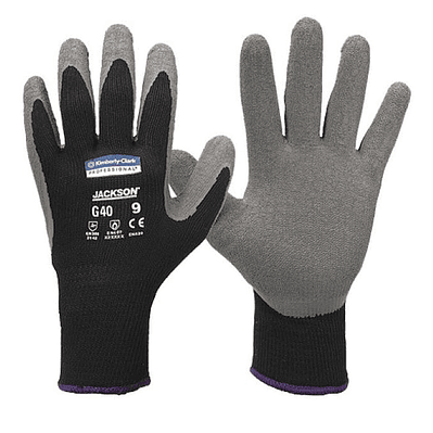 GUANTE LATEX JACK SAFETY G40 GRIS T/7 X 12 PR