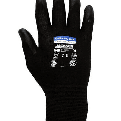 GUANTE POLIURETANO JACK G40 NEGRO T/7 X 12 PR