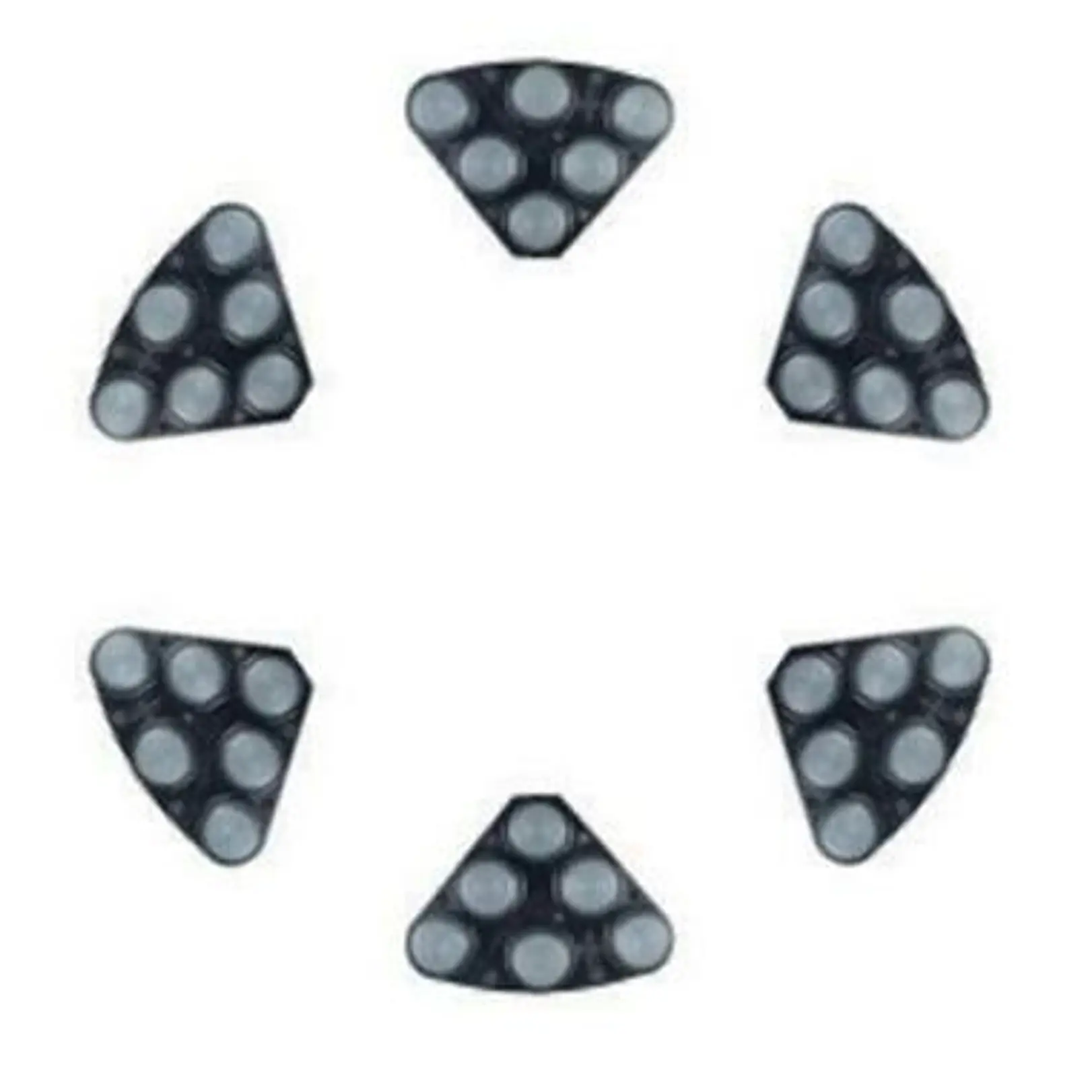 PAD TWISTER HYBRID TOOL NEGRO X 6 UN 1