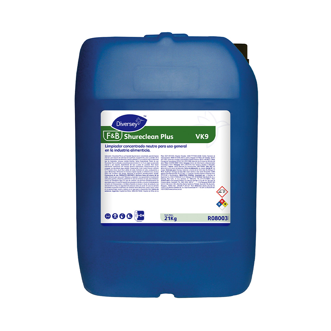 DETERGENTE SHURECLEAN PLUS 21 KG X 1 UN 1