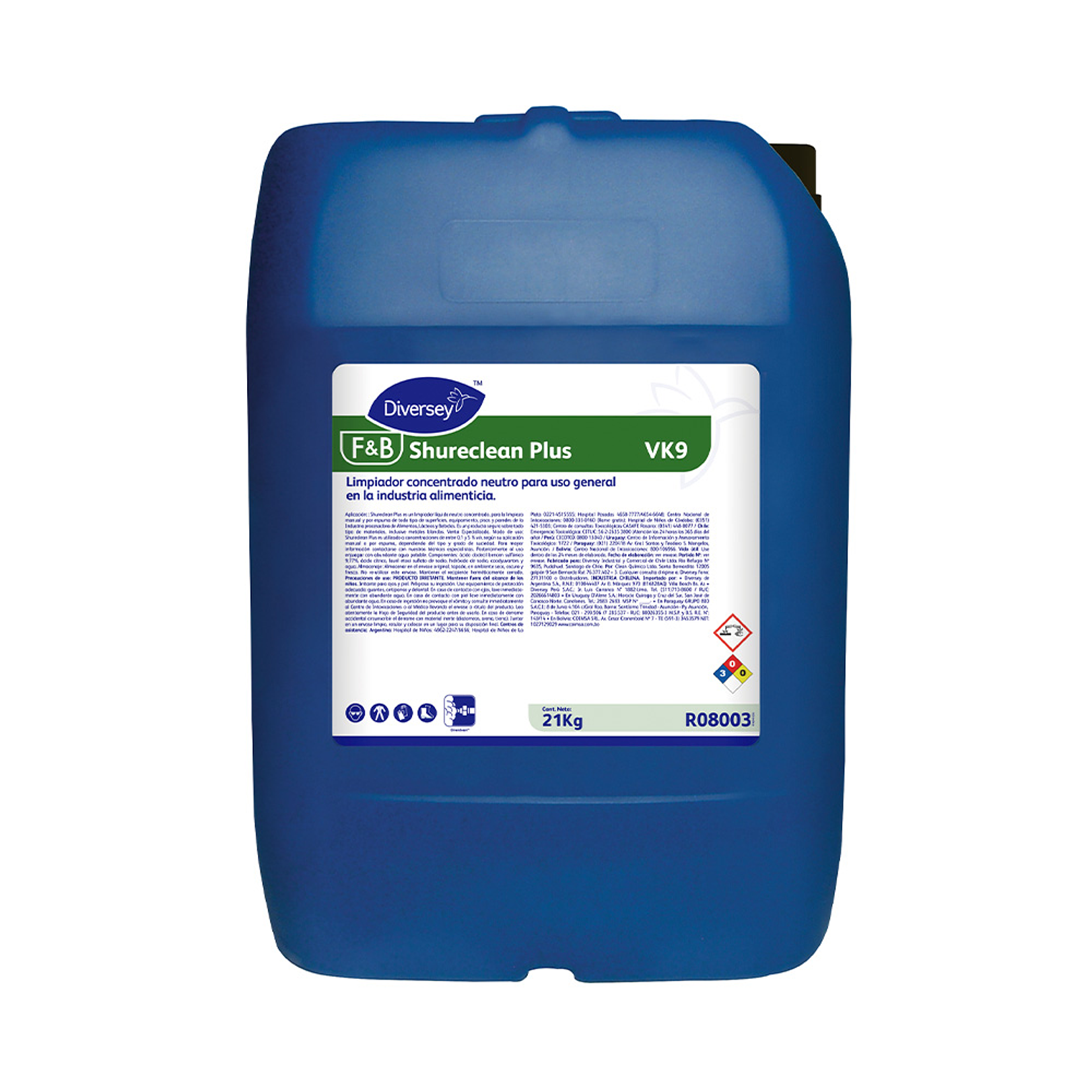 DETERGENTE SHURECLEAN PLUS 21 KG X 1 UN 1
