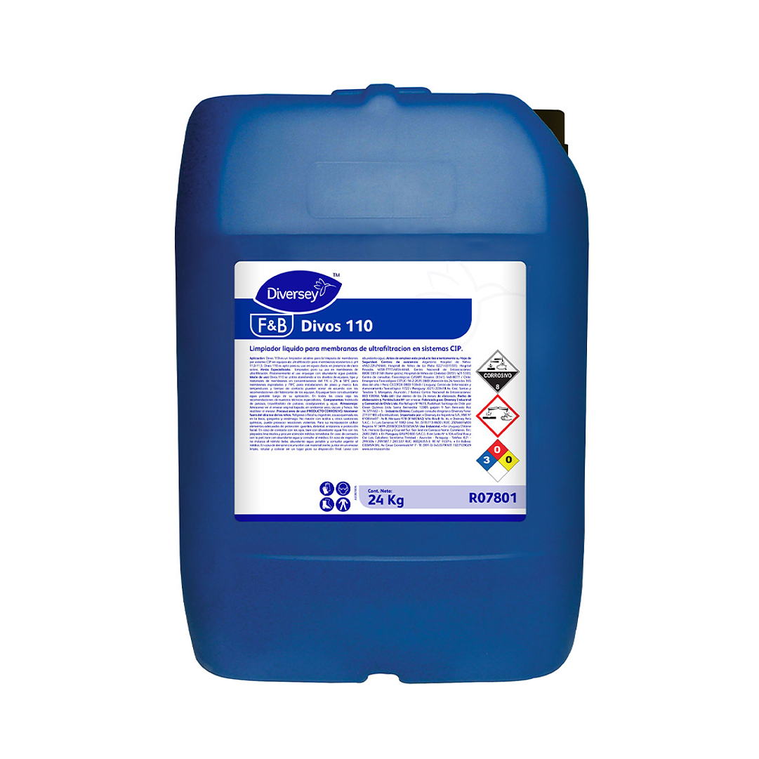 DETERGENTE ALCALINO DE MEMBRANA DIVOS 110 24 KG X 1 UN 1