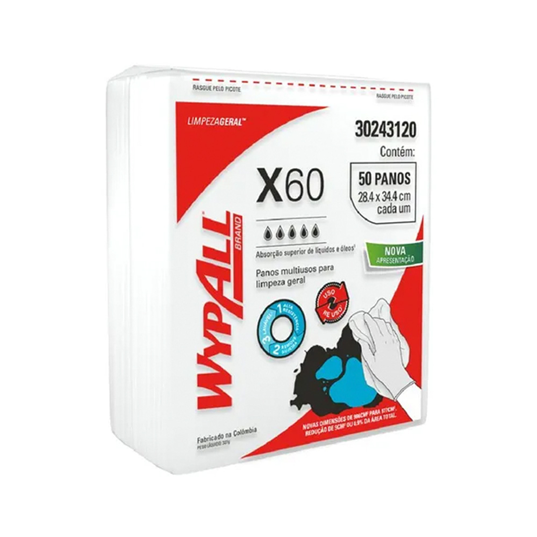 PANO INDUSTRIAL WYPALL X-60 MULTIUSO 50 HJ X 1 UN 1