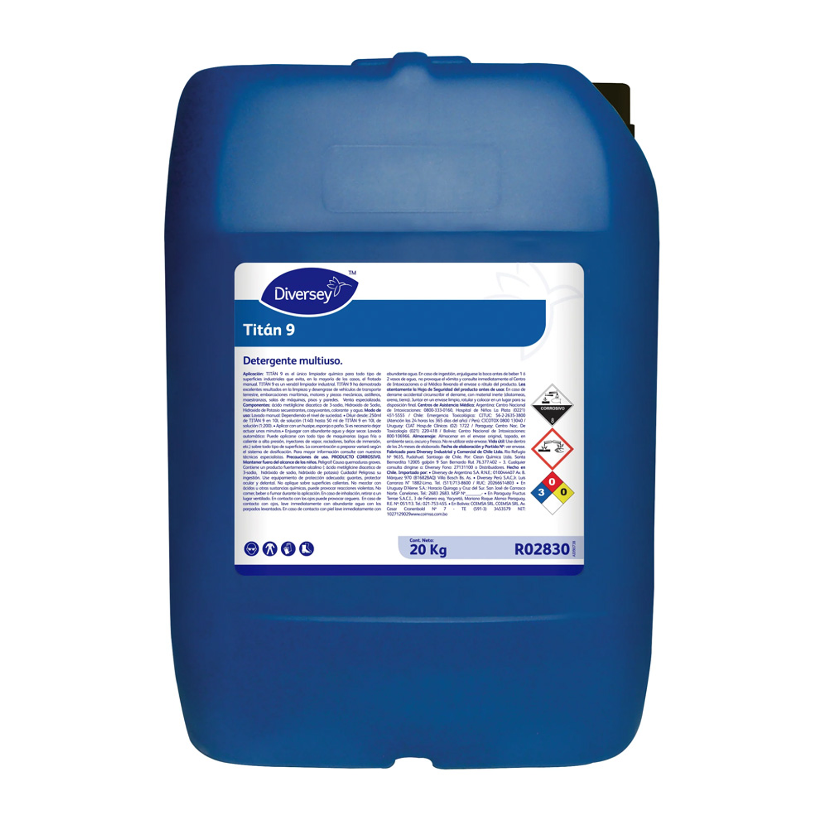 DETERGENTE DESENGRANTE TITAN PROF 9 20 KG X 1 UN 1