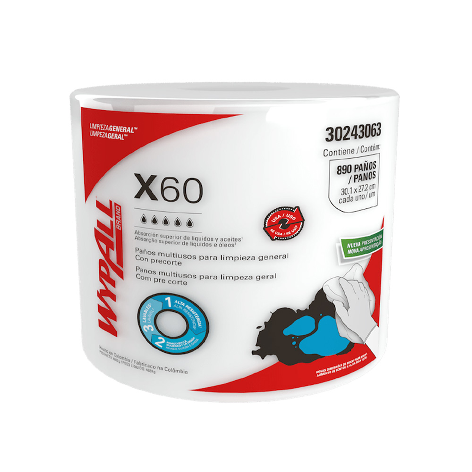 PANO   WYPALL X-60 JUMBO ROLL 890 HJ X 1 UN 1