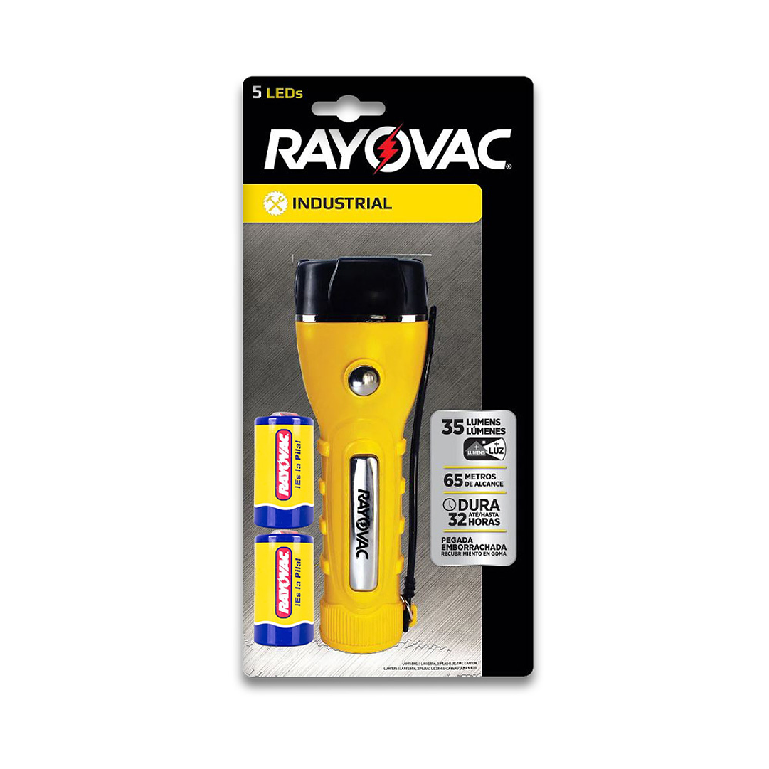 LINTERNA INDUSTRIAL RAYOVAC 18 LUM 2AA X 1 UN 1