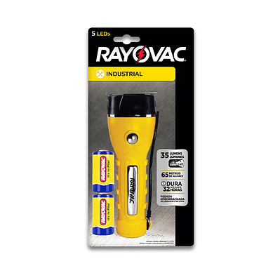 LINTERNA INDUSTRIAL RAYOVAC 18 LUM 2AA X 1 UN