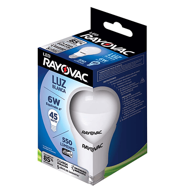 AMPOLLETA RAYOVAC LED EMERGENCIA BLANCA X 1 UN