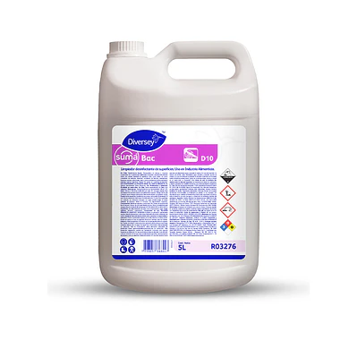 LIMPIADOR DESINFECTANTE SUMA BAC D10 5 LT X 1 UN