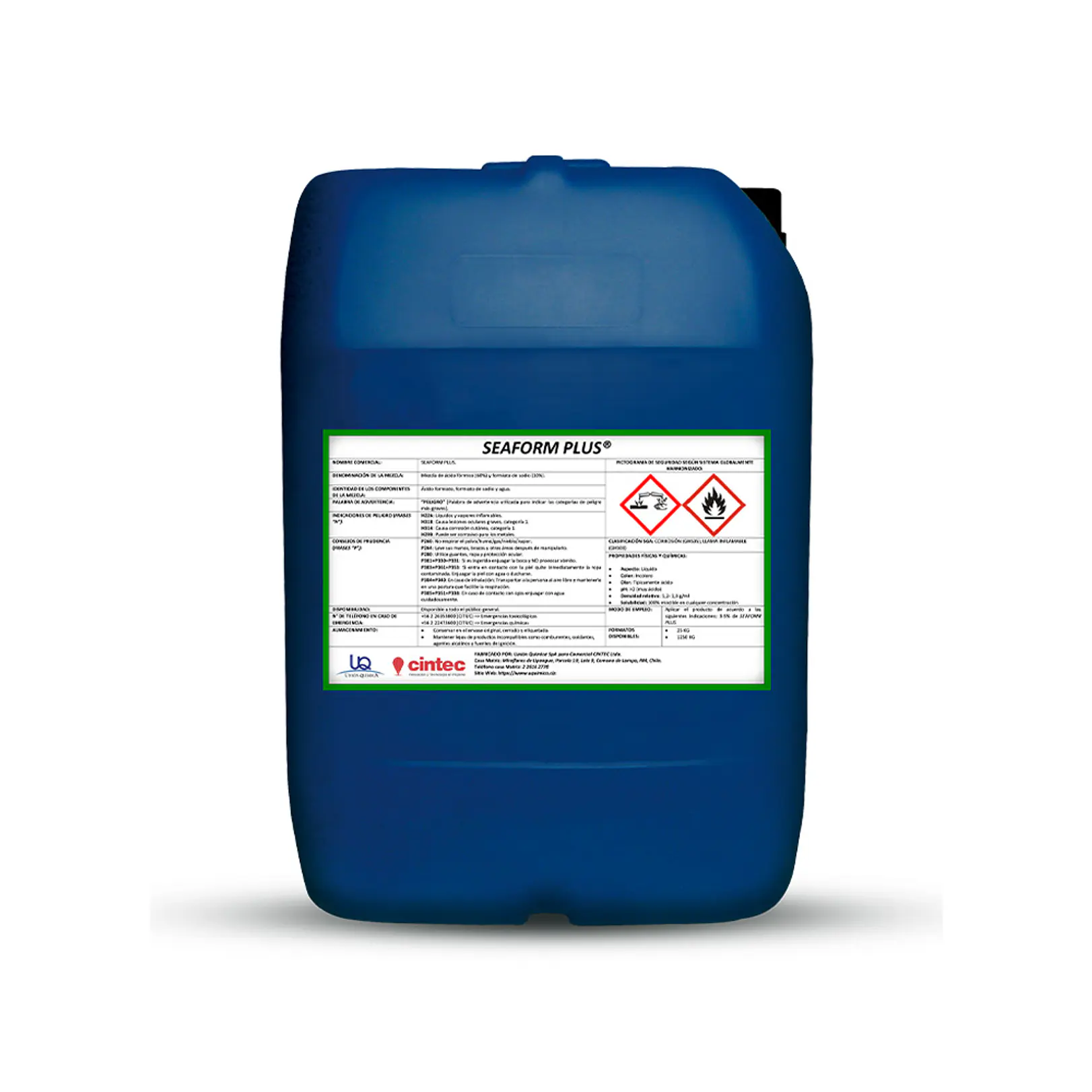 ACIDO FORMICO SEAFORM PLUS C/ ENV 25 KG X 1 UN 1