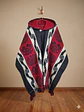 PONCHO TRIBAL ROJO (ALPACA) - Miniatura 1