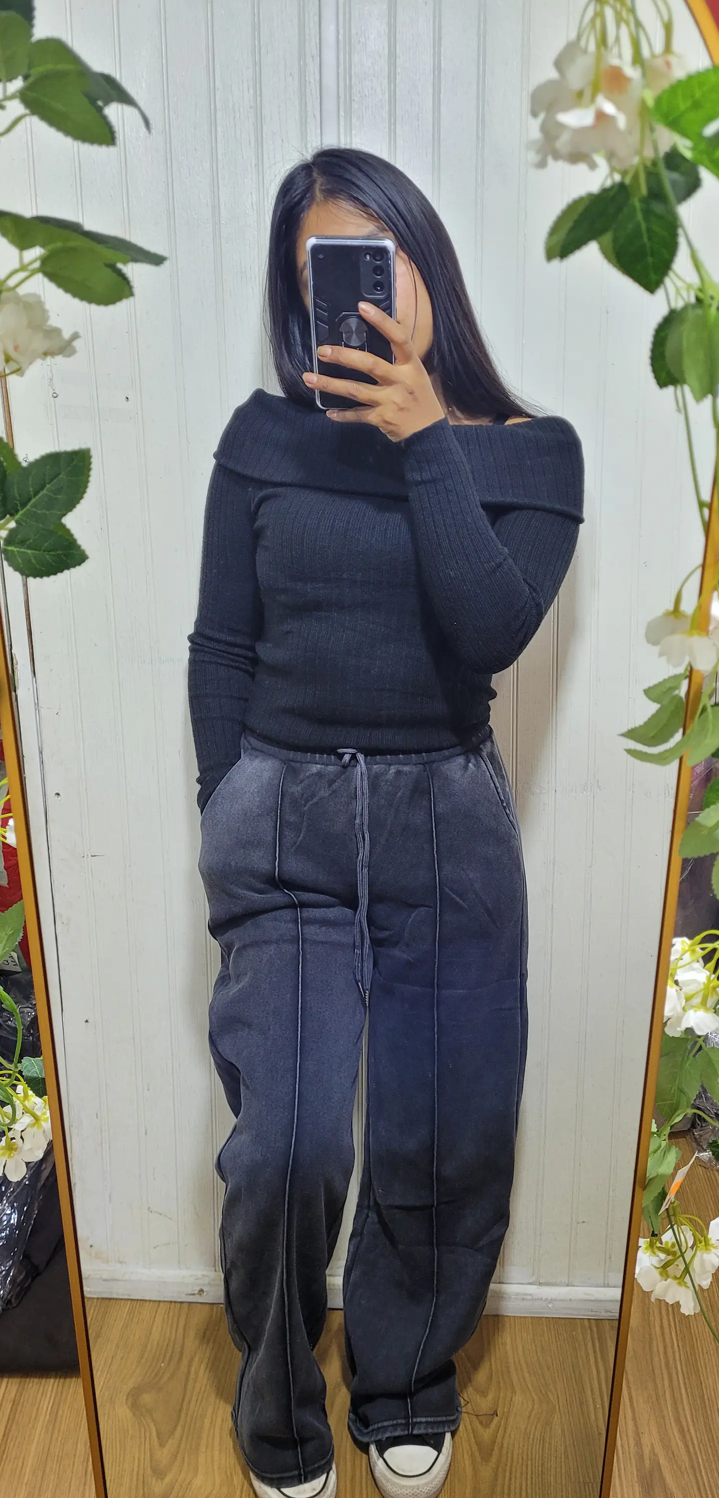 PANTALON PALAZZO CON POLAR (PRELAVADO) 1