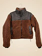 Chaqueta Sherpa Mujer Tipo Corderito Invierno Bolsillos - Miniatura 2
