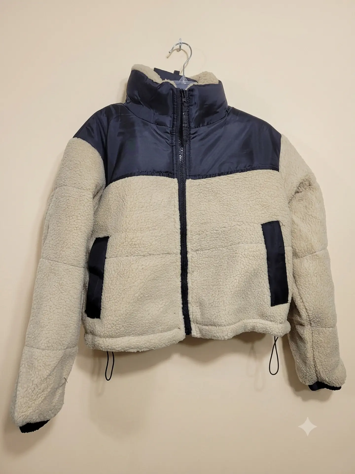 Chaqueta Sherpa Mujer Tipo Corderito Invierno Bolsillos 4