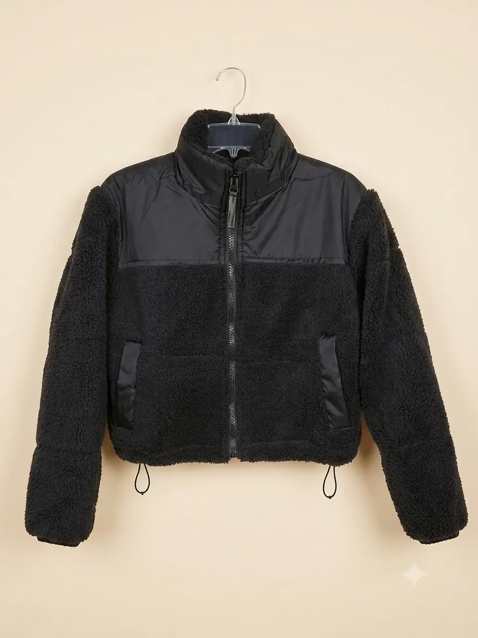 Chaqueta Sherpa Mujer Tipo Corderito Invierno Bolsillos 6