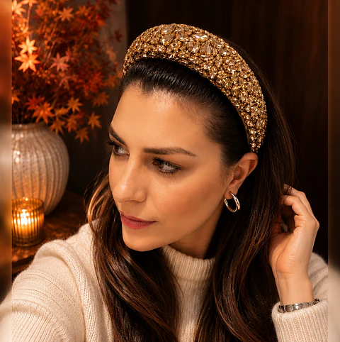 Diadema Diana Dorado