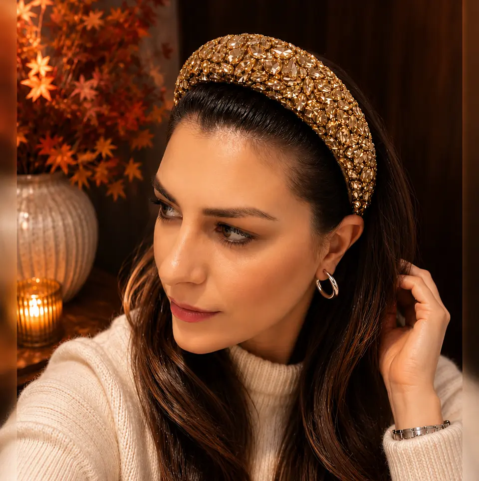 Diadema Diana Dorado 2