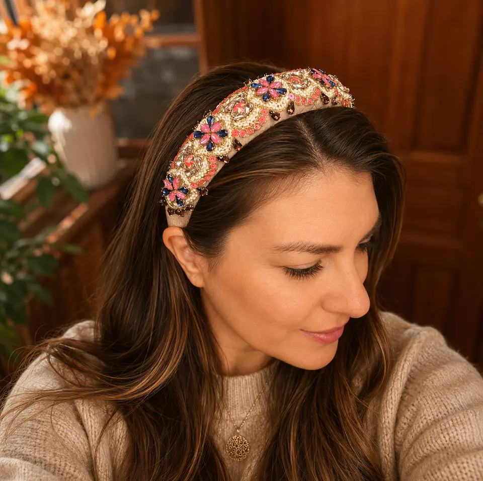 Diadema Florencia Rosado 2