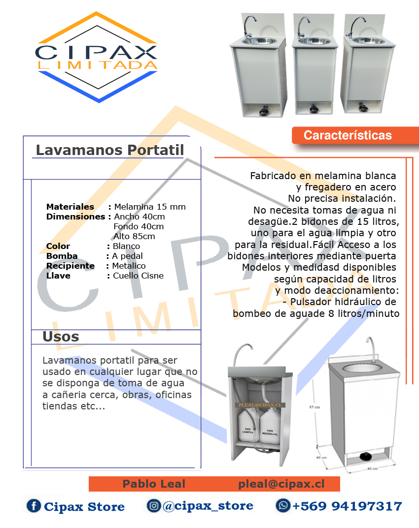 LAVAMANOS PORTATIL