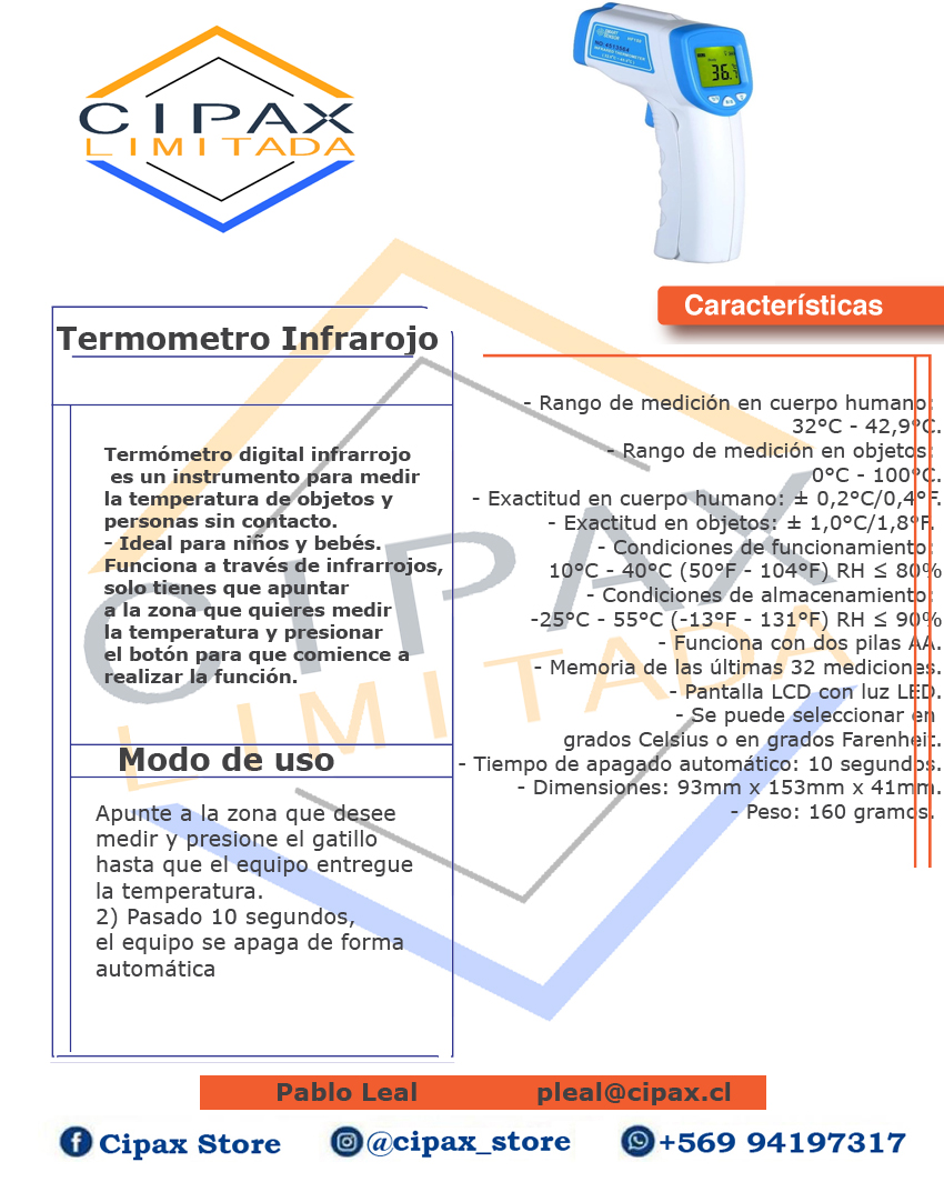 Termometro Infrarojo