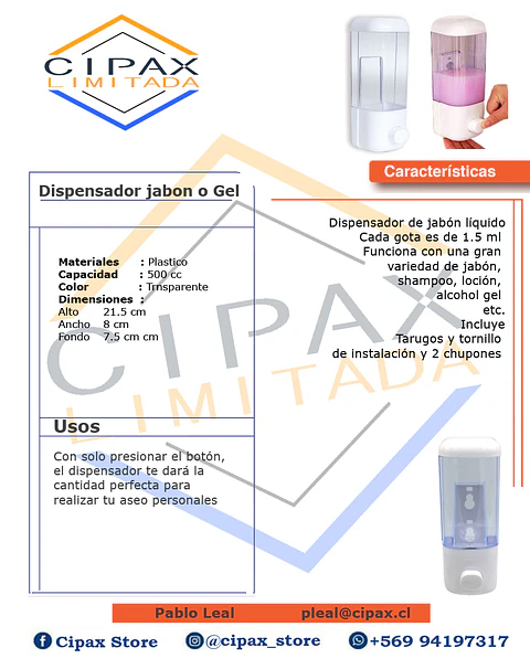 Dispensador manual