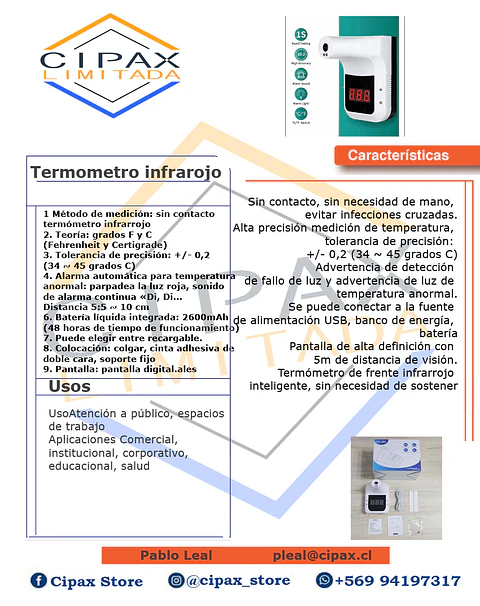 Termometro K3 Plus