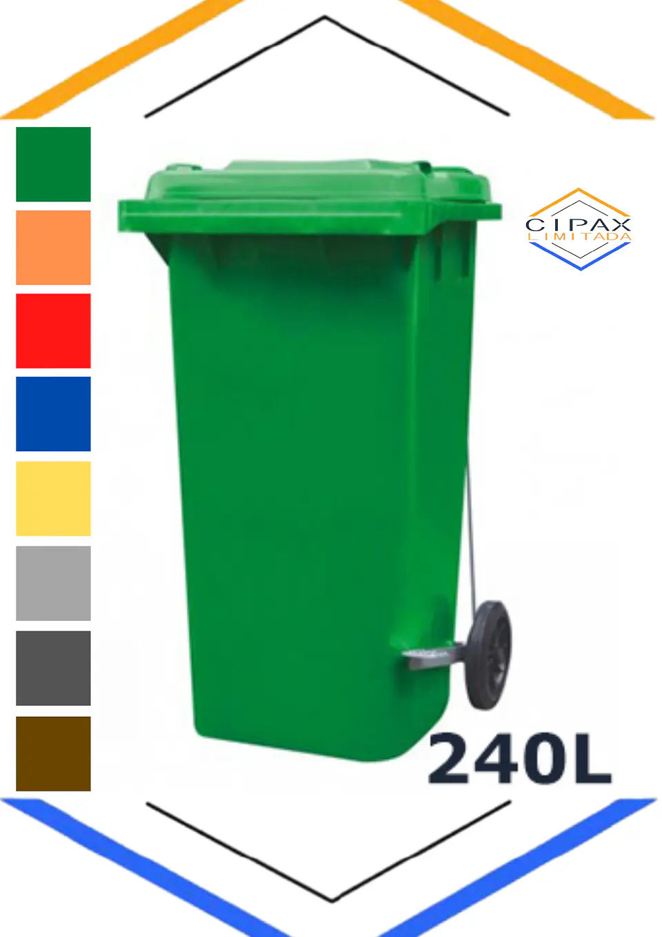 BASURERO 240 LITROS CON PEDAL 1