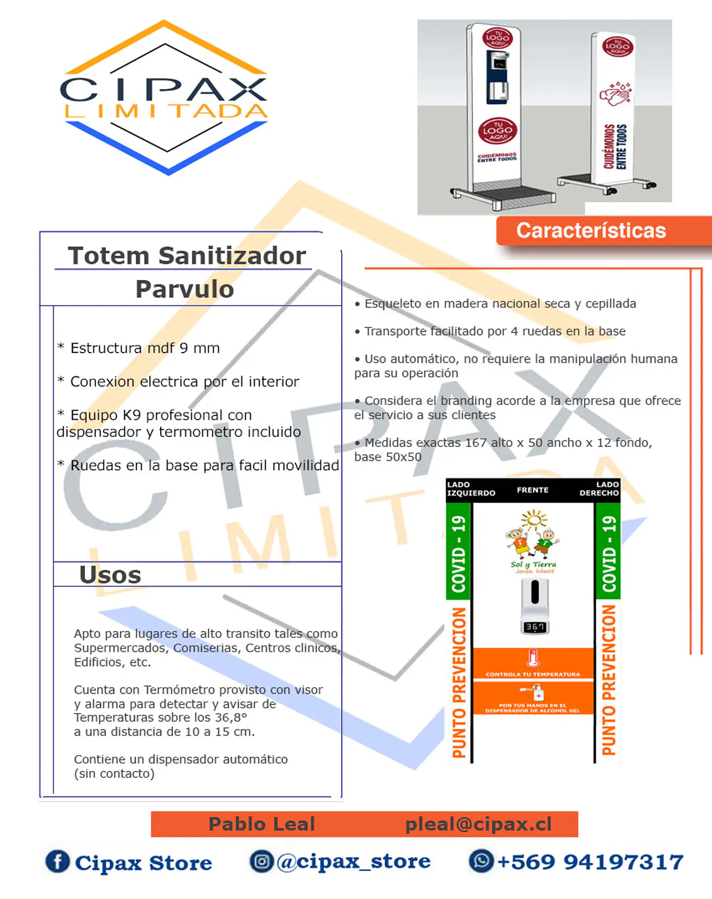 TOTEM SANITARIO PARA PARVULOS 2