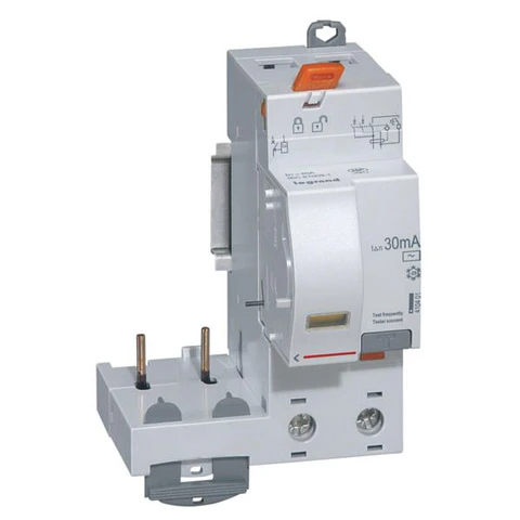 Bloque diferencial adaptable con tornillo DX³ para disyuntor 1 módulo por polo - 2P 230Vac - 40A - tipo AC 30mA