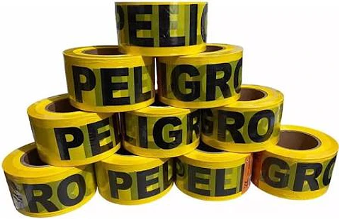 Cinta Peligro Cinta Seguridad Amarilla 100mts X 48mm