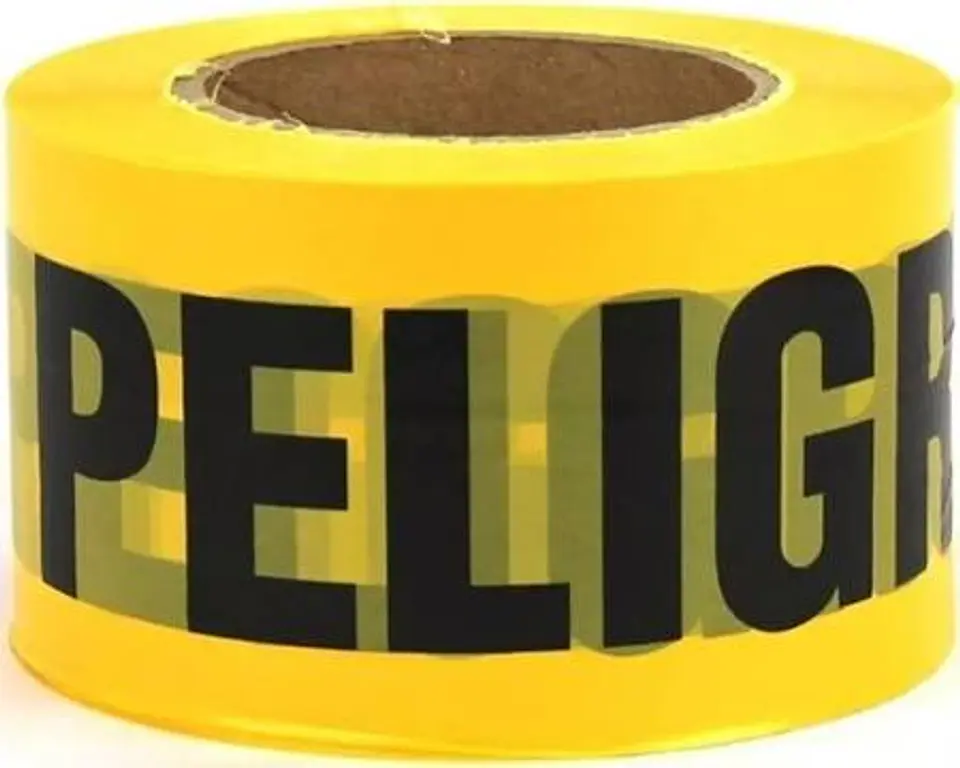Cinta Peligro Cinta Seguridad Amarilla 100mts X 48mm 2