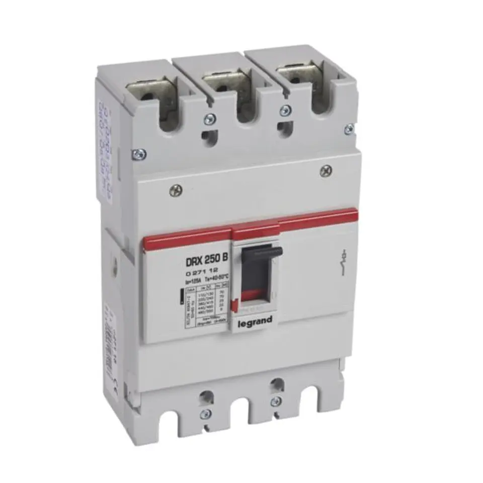 Interruptor caja moldeada DRX 250 - magnético térmico - Icu 25 kA - 415 Vac - 3P - 125 A 1