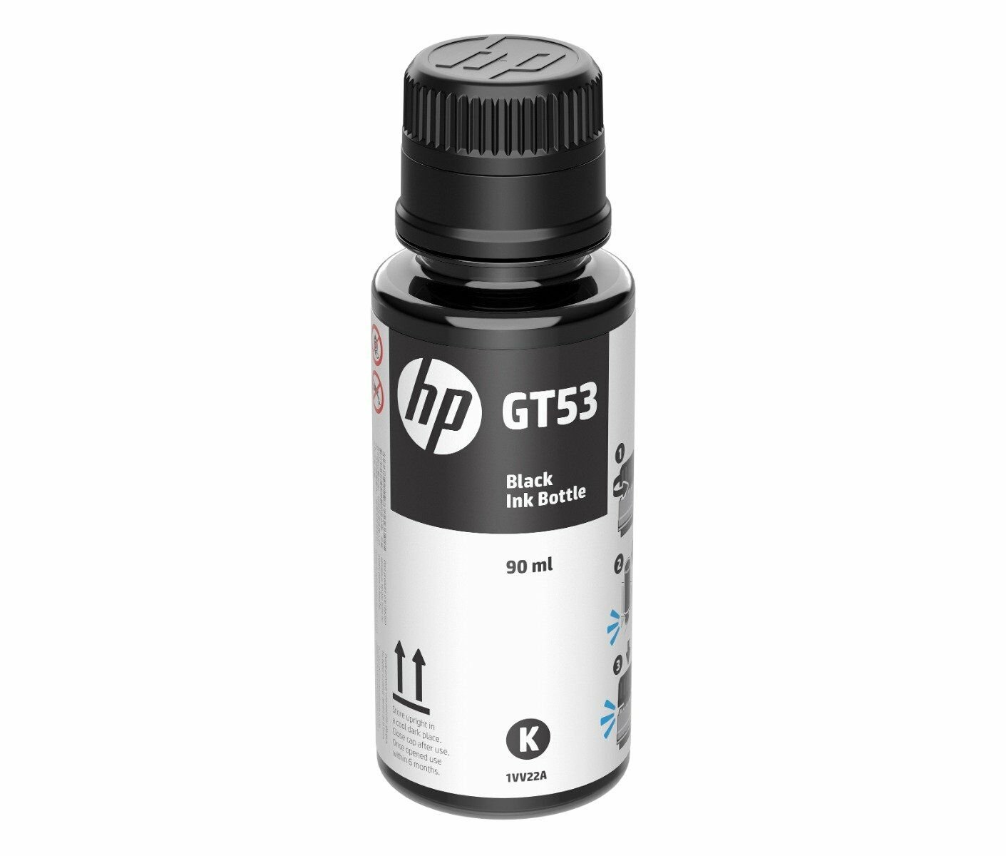 BOTELLA TINTA HP GT53 NEGRO ORIGINAL