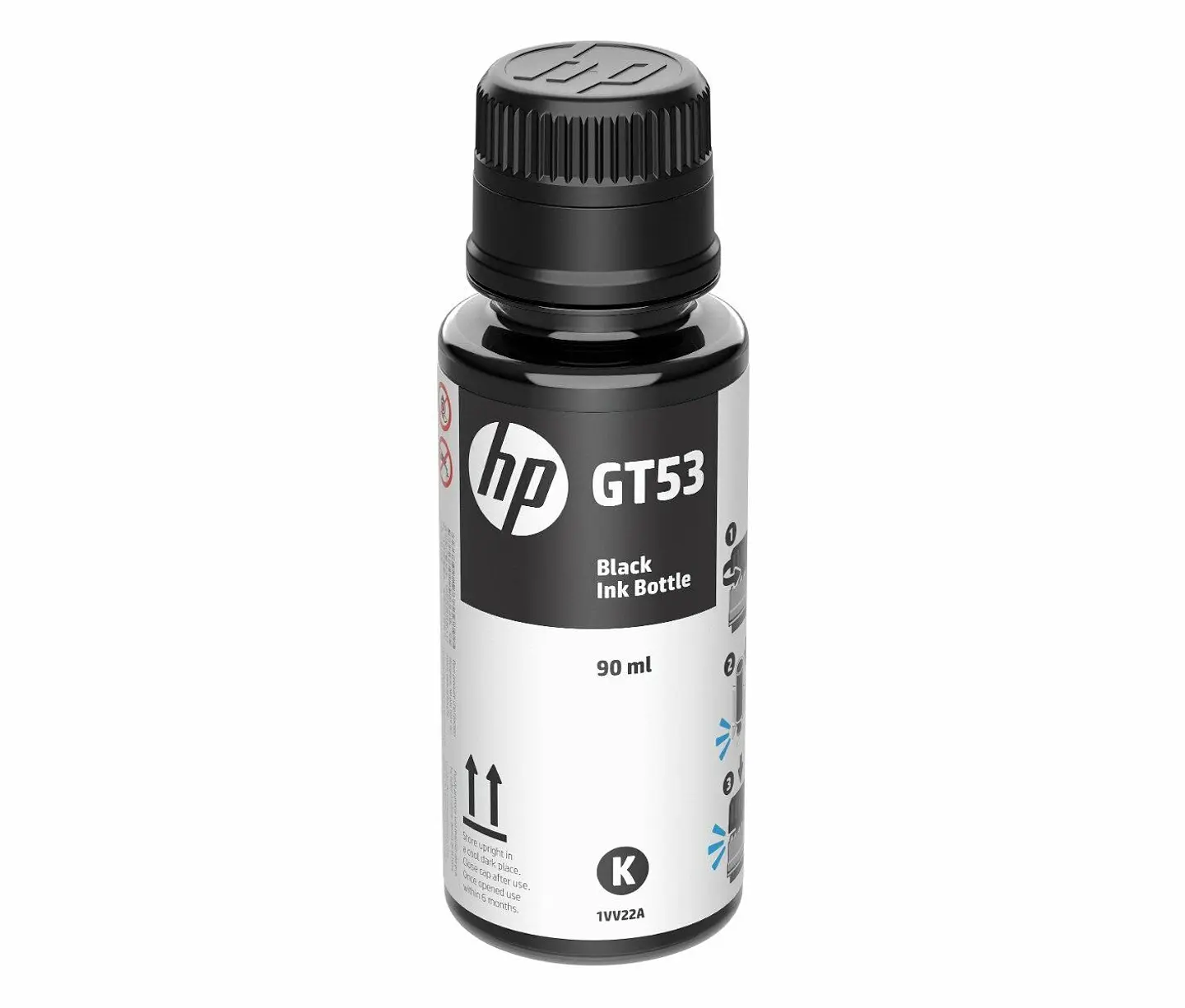 Botella de Tinta HP GT53 de 90 ml Negro Original 1