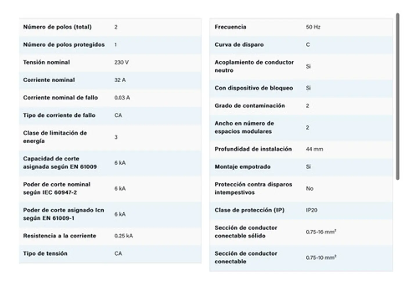 Diferencial 2x32a (30 Ma) Legrand  2