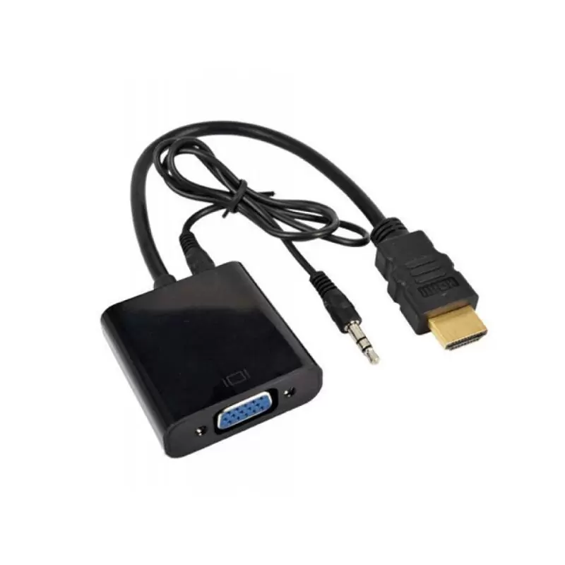 ADAPTADOR DE PUERTO HDMI A VGA CON AUDIO