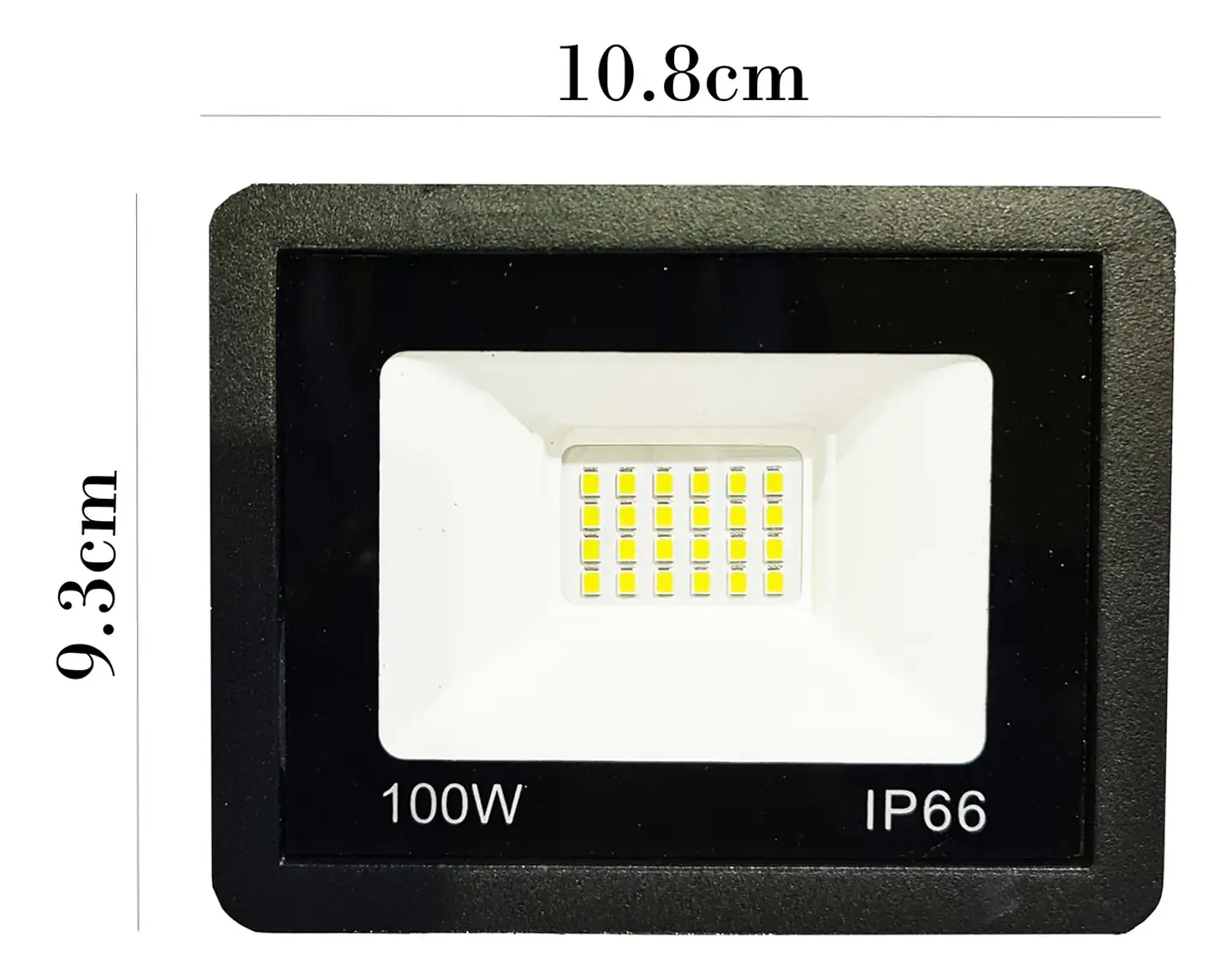 Foco Proyector Plano Led Reflector Multiled 100w Exterior 3