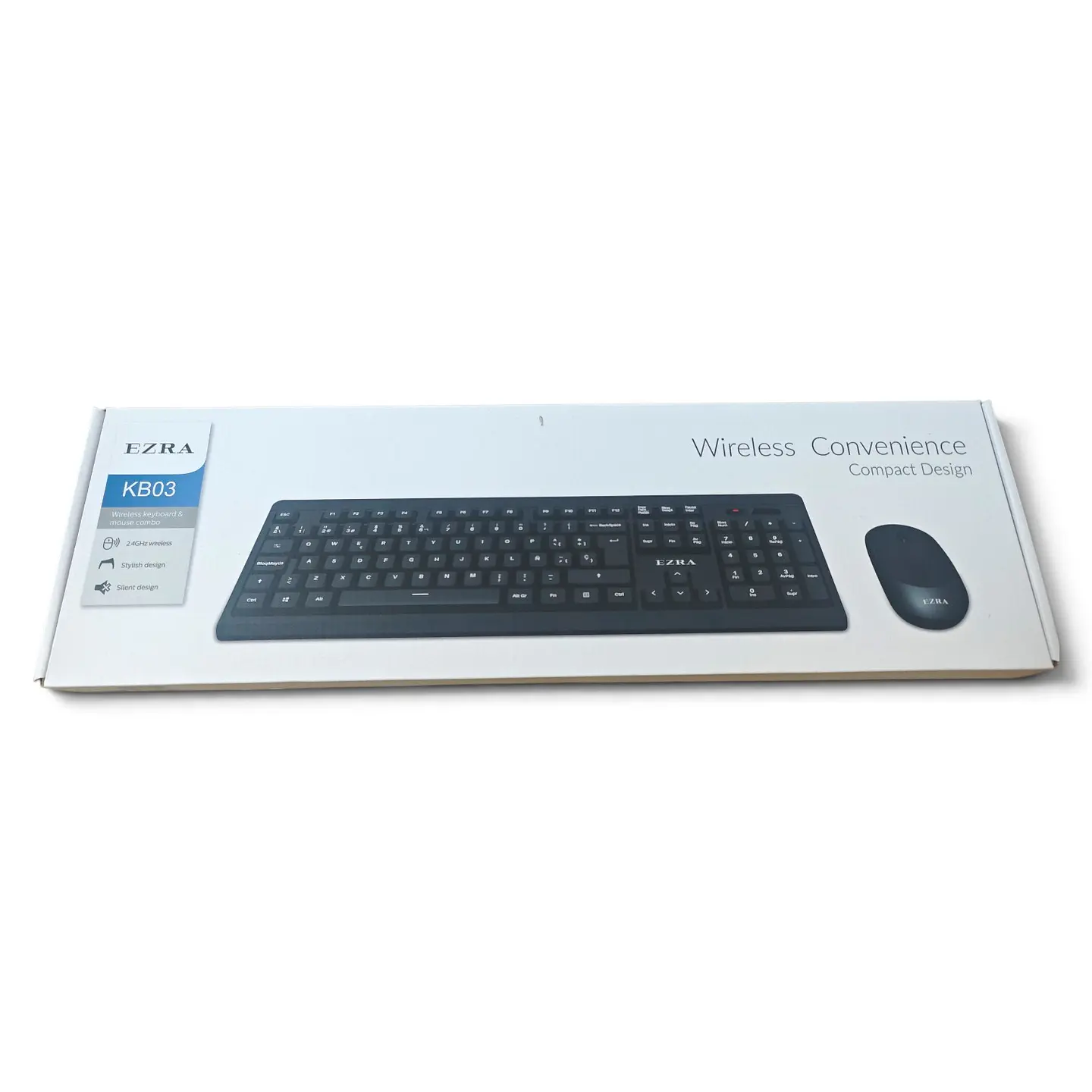 Combo Inalámbrico Ezra KB03 — Teclado y Mouse 2.4GHz 2