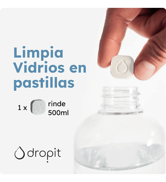 Limpiavidrios en pastillas (2 unid) - Dropit