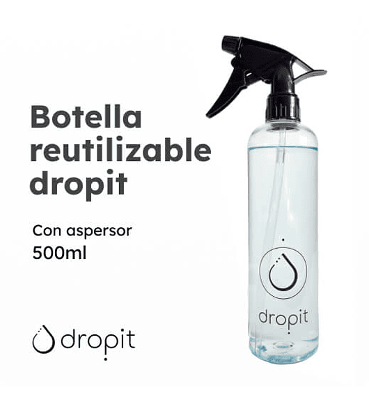 Botella reutilizable con aspersor · 500 ml