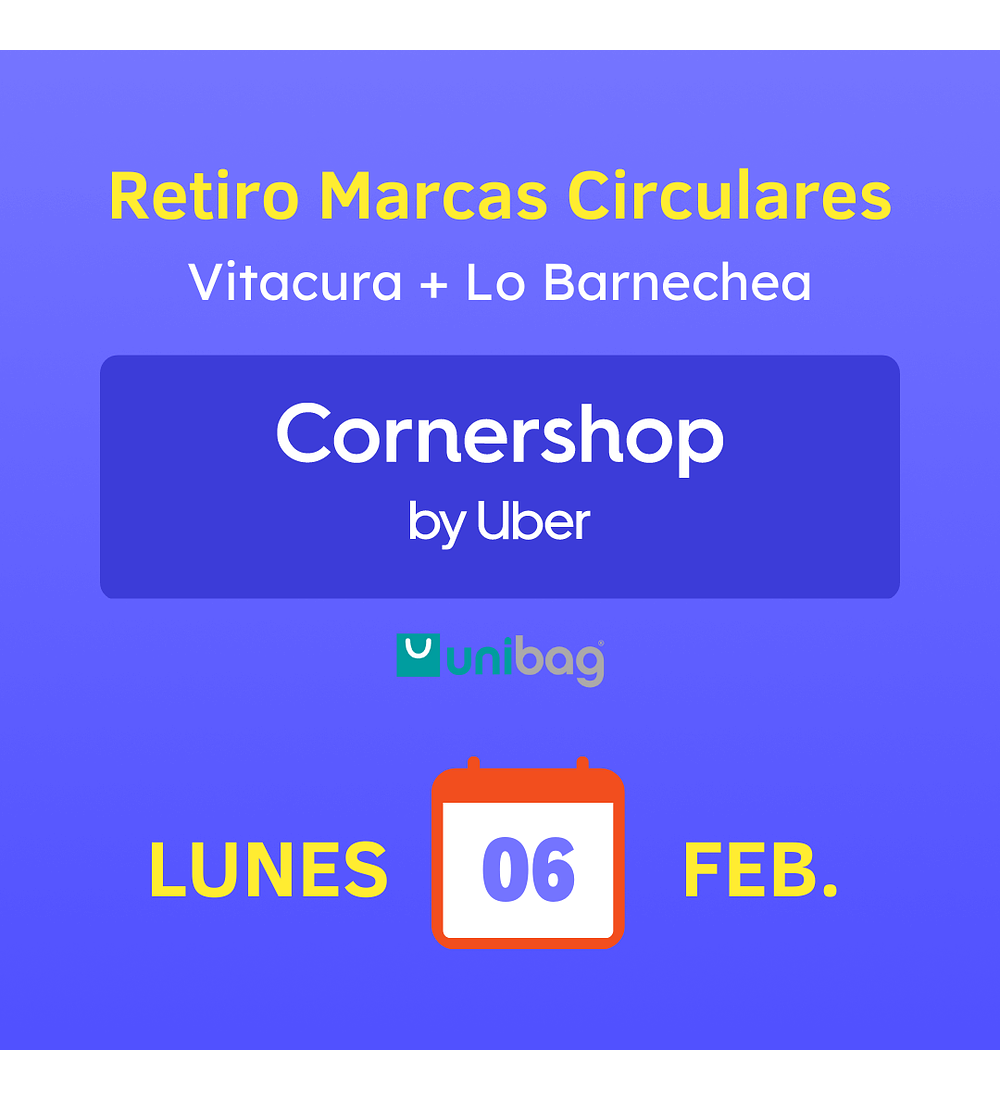 Retiro Marcas Circulares · Lunes 6 de febrero · Vitacura + Lo Barnechea