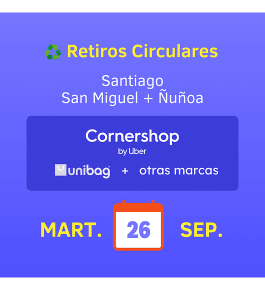 Retiros Circulares · Martes 26 de septiembre