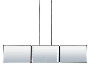 Espejo Triple 360 LED 