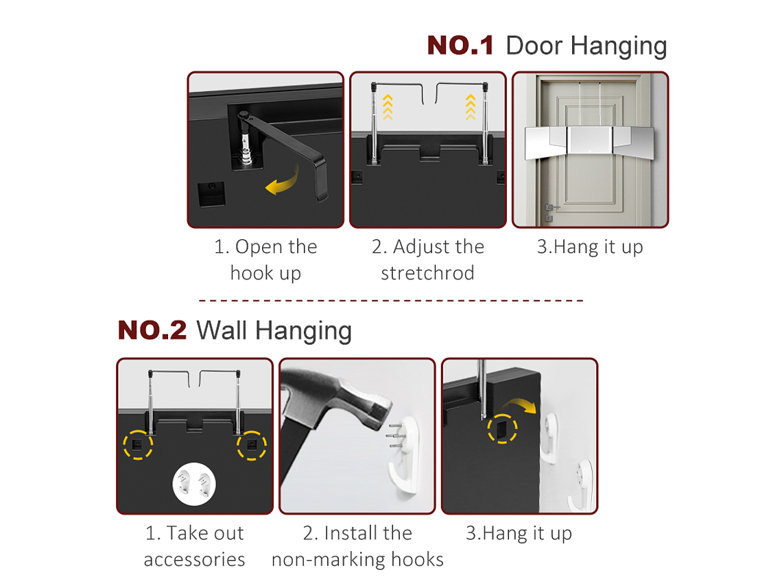 Espejo Triple 360 LED  6