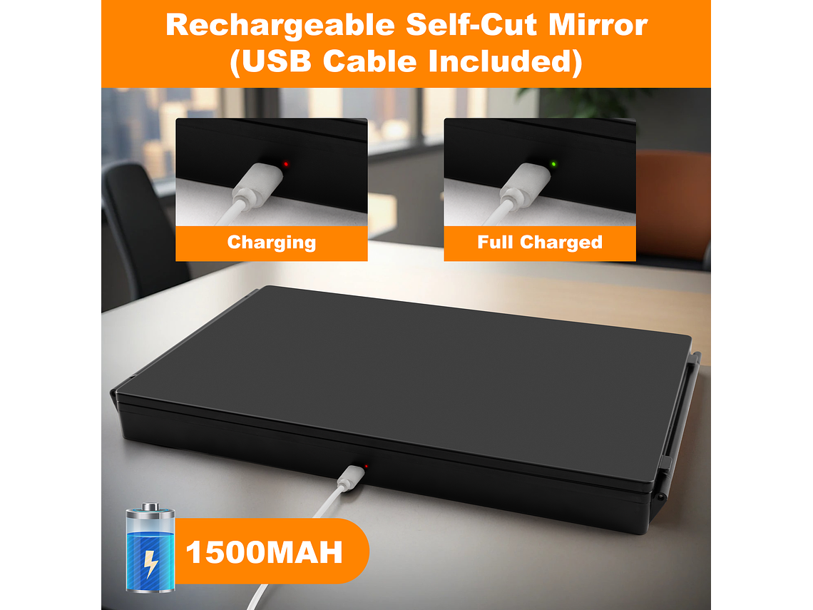 Espejo Triple 360 LED  9