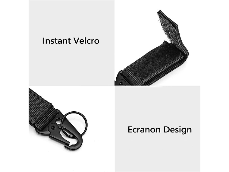 Llavero Mosquetón Nylon Velcro 2