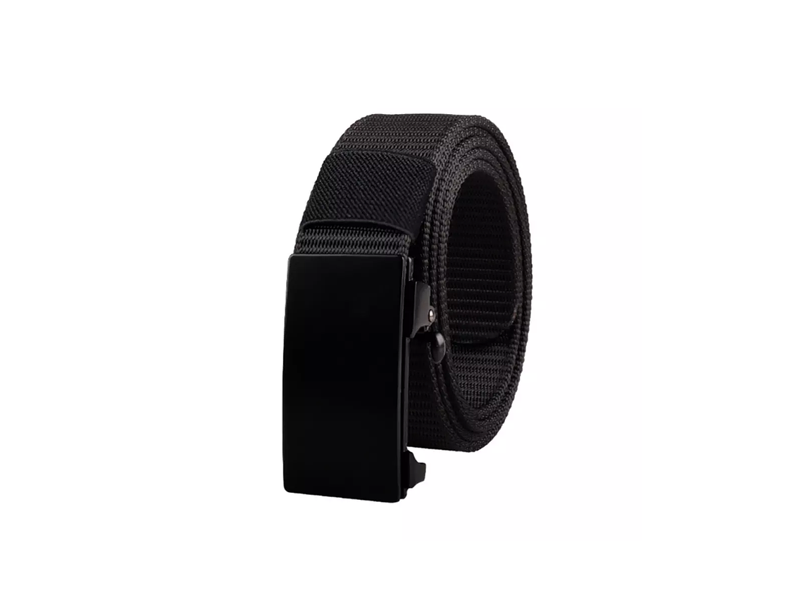 Cinturon Negro Táctico Nylon 1