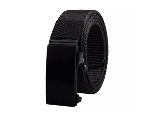 Cinturon Negro Táctico Nylon